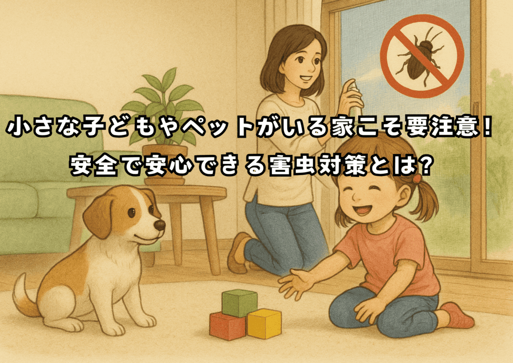 小さな子どもやペットがいる家こそ要注意！安全で安心できる害虫対策とは？