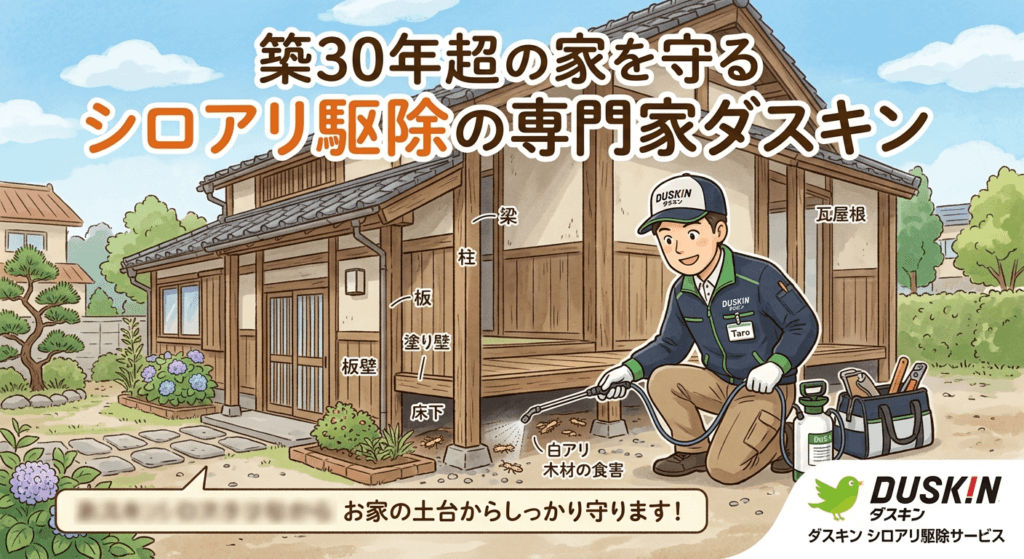 築30年以上のお住まいに潜むシロアリの脅威